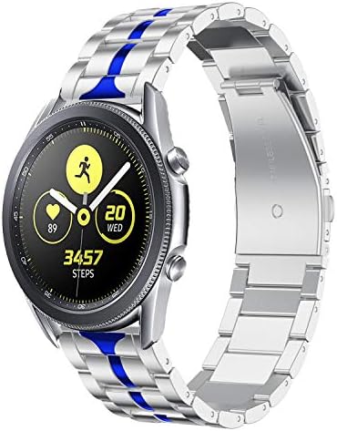 Anrir е Съвместим с каишка Samsung Galaxy Watch 3 41 мм и каишка от неръждаема стомана, 20 мм, джапанки Samsung Galaxy Watch 42