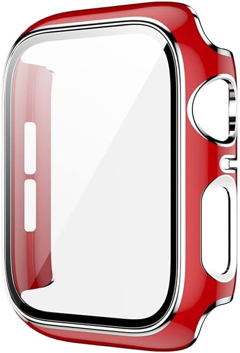 Стъкло TEXUM + калъф за Apple Watch Case 45 мм 41 мм 44 мм 40 мм в два цвята Защитно фолио за екрана iWatch Series 8 7 6 SE 5 4 3 42 мм 38