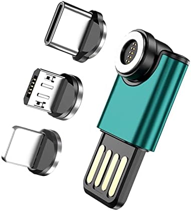 Магнитен Засмукване Адаптер 3 в 1 USB Преносим Адаптер Универсален Магнитен Засмукване адаптер Работи с всички устройства KR8