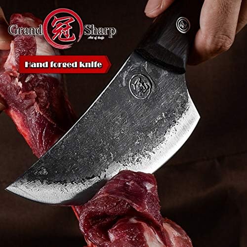 Нож-Сатър CRIVERS, Нож За Рязане на Месо, Нож на Главния готвач Ръчно изработени, Кухненски Инструмент Без Кости, Высокоуглеродистая