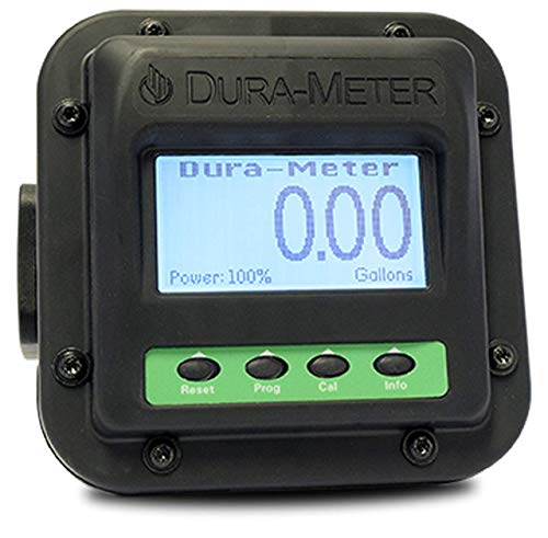 Dura Products DP-3000V Dura Meter – Измерване на разхода на течности с лицето панел Lexan, тюлени Viton, дисплей с подсветка,