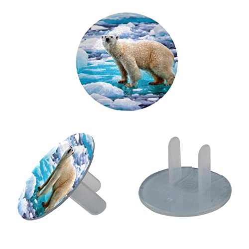 Капачки за контакти Polar Bear 12 Бр. - Защитни капачки за контакти, за деца – Здрави и устойчиви – Лесно да защитават вашите