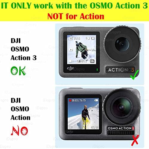 Защитно фолио IDAPro за LCD дисплей DJI Osmo Action 3 + Малък екран + Защитно фолио за обектива [2+2+2 Опаковка] Устойчивост