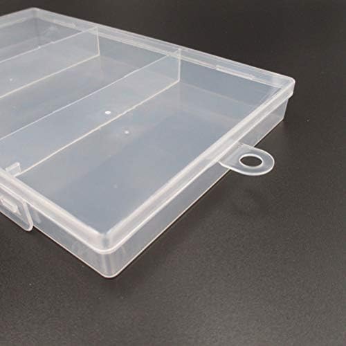 Cabilock Практичен 6 бр. Пластмасова Кутия За Съхранение Прозрачен Правоъгълен Кутия За Съхранение на Шевни Инструменти Контейнер