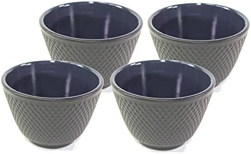 Японската Чугунен Чаена чаша с пирони в черен грах ~ Ние оплачиваем си данък продажби (4)