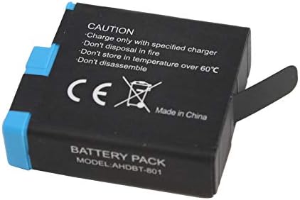 Замяна на батерията AHDBT-801 в комплект с 1 зарядно устройство за камери GoPro 601-27537-000 - Съвместима с напълно декодированной батерия