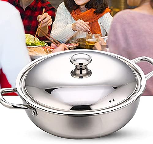 SHYPT Hot Pot Индукционная Печка готварска Печка на Газ е Съвместима с Кухненска Тенджера За Готвене на Супа, Тенджера За Готвене От Неръждаема