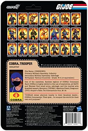 Super7 G. I. Joe Cobra Жена-войник С къса коса (светло кафяво) е 3.75 инча на Реактивен фигура