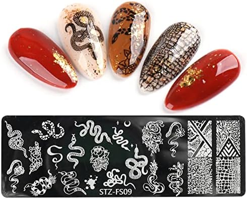 Шаблони за Дизайн на ноктите, Дизайн Штамповочной Плочи Цвете Животно Шахматната Дъска, Завързана на Шаблони за Печати, Табели Изображението