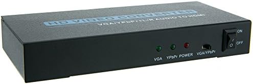 VGA или Компонентное видео Плюс 3.5 мм стерео Аудио конвертор / усилвател HDMI, жак HD15 или 3 RCA (RGB) и 3.5мм жак HDMI