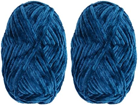 2x100 г Мека кадифена прежда за завивки от Шенилна за плетене на една кука и плетене на една кука Прежди Амигуруми Супер