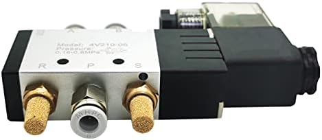 Електрически Електромагнитен Въздушен клапан Sinmong 1/8Въздухопровода на 2-а Позиция 5-Цифрен 4V210-06 AC110V с една намотка, Управляван