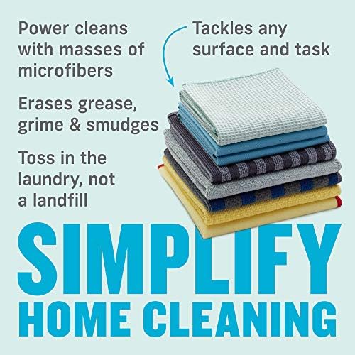 Комплект за почистване на дома Д-Cloth 8 бр., съдържа няколко салфетки от микрофибър за почистване на дома, избърсване на прах и полиране на повърхности, санитарен възе