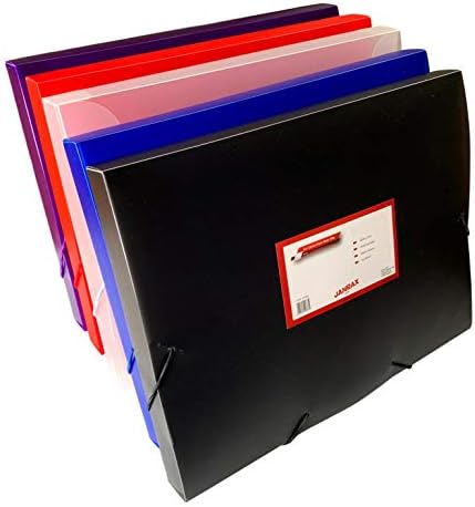 Опаковка от 10 файлове Clearview Black Box формат А4 с еластична закопчалка