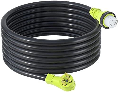 Комплект AOWEITOUR NEMA 14-50 от P до SS2-50R удължителен кабел за захранване на АВТОБУСА Е 25 МЕТРА и кабел-адаптер АВТОБУСА