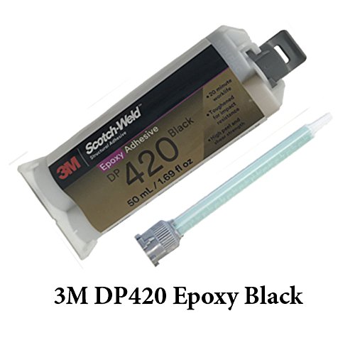 Епоксидни лепила 3M ScotchWeld DP420 Black 20-минутна експозиция, 6 опаковки (50 мл / 1,7 грама, 6 опаковки)