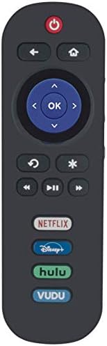 Подмяна на RC280 дистанционно управление подходяща за TCL Roku TV с Netflix Disney Hulu VUDU 32FS3700 40FS4610R 43S421 48FS3700