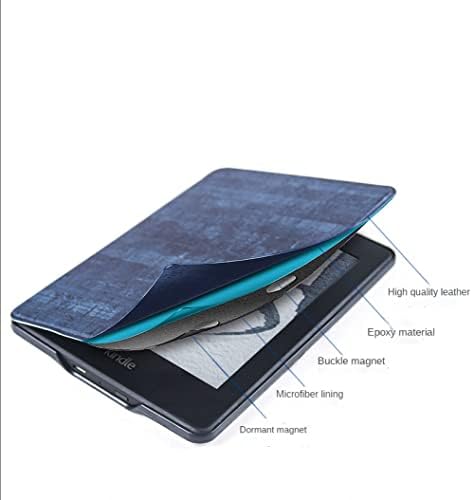 Калъф за Kindle 10th Generation 2019 (номер на модела J9G29R) - Тънък здрав калъф от изкуствена кожа, подходящ за 6 Kindle (само за издаване