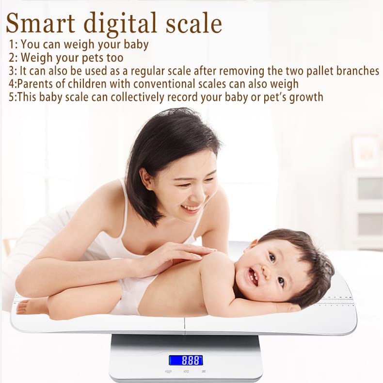 Детски везни PASUTEWEL, Цифрови везни, Детски, Юношески, Детски везни с чекмедже за измерване на височина, тегло (макс.: 70 см), точно измерване на теглото (макс.: 220 паунда) Е