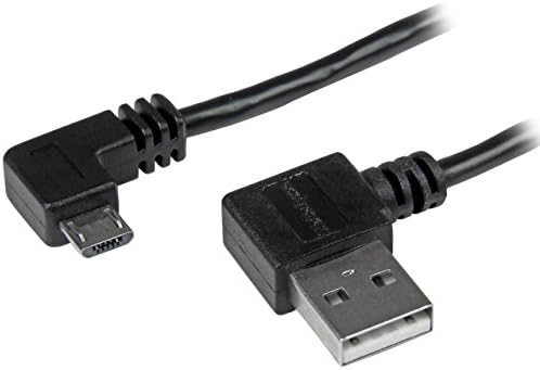 StarTech.com кабел Micro-USB с дължина 1 м на 3 метра с правоъгълни конектори Кабел M /M - A USB - Микро-Б - Micro USB-Кабел
