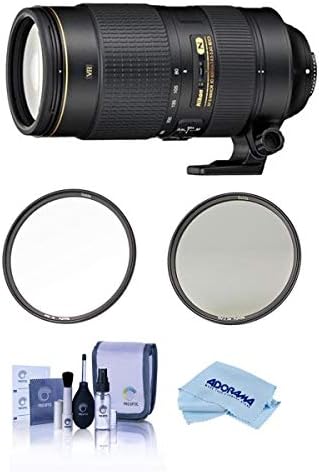 Обектив Nikon 80-400 mm f/4,5-5,6 G ED AF-S NIKKOR VR, оборудване Haida 77 мм CPL + Комплект прозрачни филтри, Комплект за почистване, Кърпа