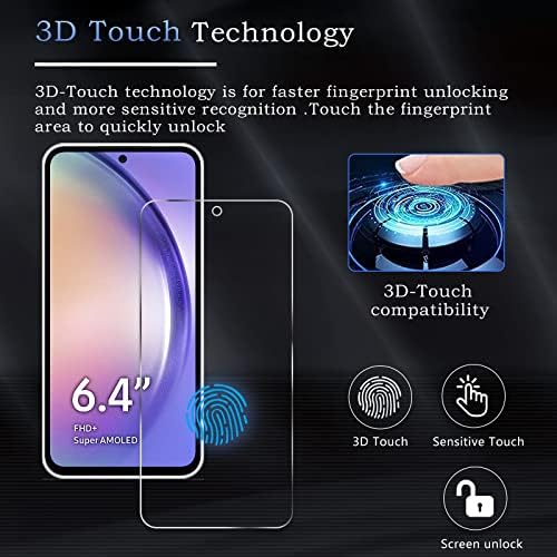 3 опаковки със защитно фолио за Samsung Galaxy A54 5G, фолио, изработени от закалено стъкло с висока разделителна способност