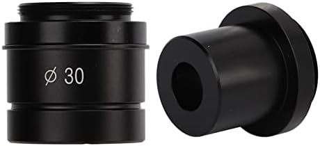 30 мм Адаптер за Фокусиращ, Микроскоп 23,2 мм, 30 мм Адаптер Компактен Здрав Метален Преносим Черен за Камера C/CS Порт