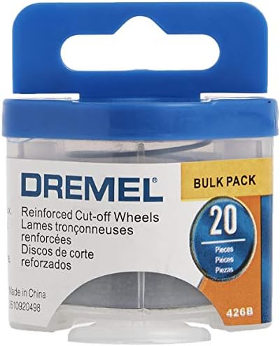 Отрязващи дискове Dremel 426B, подсилена със стъклени влакна, 1/32 Инча (0,8 мм) Диаметър на колелото, за да проверите за Режещ Диск за Въртящ