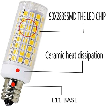 Подмяна на халогенни крушки VUITUY E11 led Bulb 75w 100w, е Основата на мини-sconces свещ JD T4 e11 110V 120V Входно Напрежение 130 Лампи,