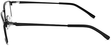 Компютърни очила за четене MEDOLONG Против Blue Light Без главоболие в метална рамка-LH7080(C2, анти-синя, 100)