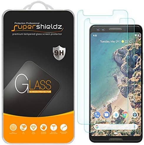 (2 опаковки) Supershieldz Предназначени за Google (Pixel 3) Защитен слой от закалено стъкло Против надраскване, без мехурчета