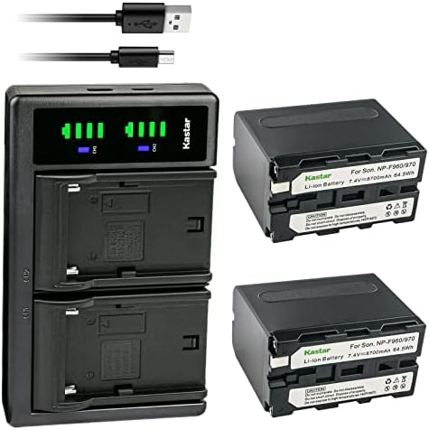 Зарядно устройство Kastar NP-F970 LTD2 USB е Съвместимо с Z Cam E2 E2-M4 Professional 4K, Z Cam E2-S6 Super 35 6K, Z Cam E2-F6