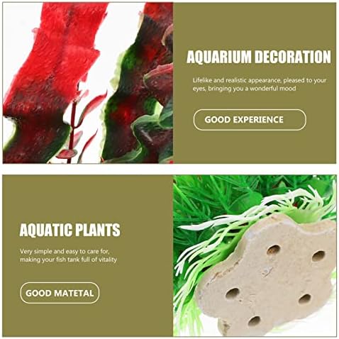 Ipetboom Изкуствени растения, Изкуствени Водорасли, Водни Растения за аквариума Растения Пластмасови Зелени растения Аквариум