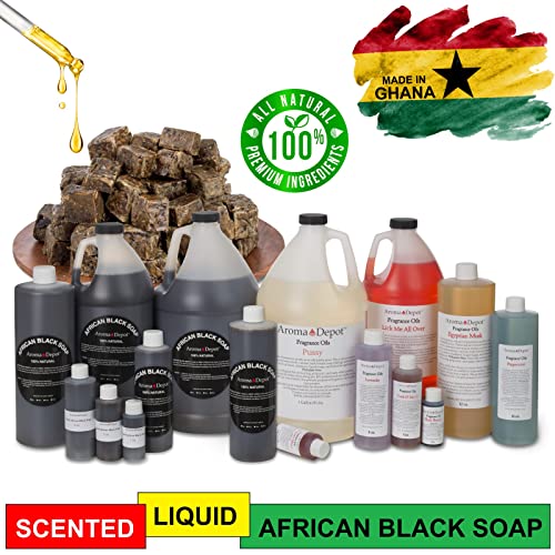 Барове африкански черен сапун Aroma Depot от Гана (3 паунда)