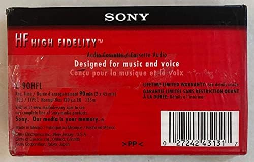 90-Минутната высокочастотная аудиокассета Sony C90HFR