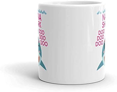 Керамични Кафеена чаша/Чаша Shark Nana — Рожден Ден, Ден на Майката, Коледа и За мама, Мама, баба