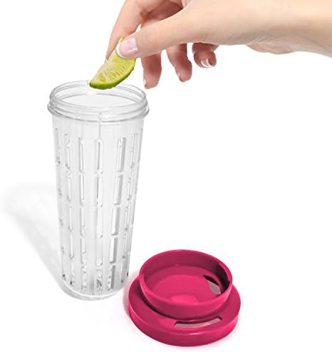 Бутилка за вода CampTeck обем 1 литър на 1000 мл за заваряване на плодове (от Тританового пластмаса, не съдържат BPA) с Херметически