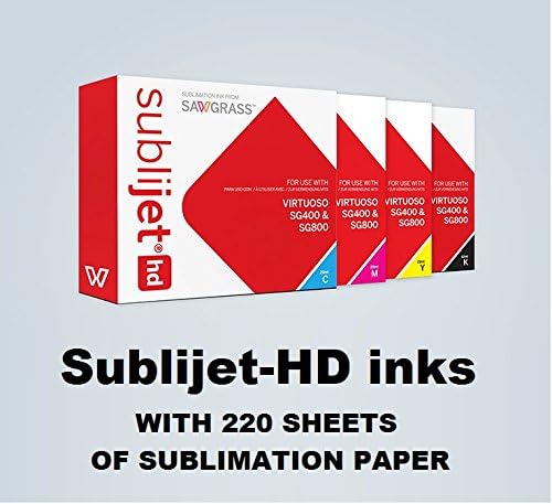 Двете мастила Sawgrass Sublijet HD за принтер SG400 с хартия SUBLIMAX на 220 листа