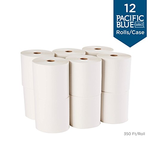 Двуслойни ролки салфетки Pacific Blue Select 7,875 Премиум-клас (по-рано маркови Signature) от GP PRO (Джорджия-Тихоокеанския регион), Бял, 28000, на 350 метра в ролка, 12 ролки в опаковка