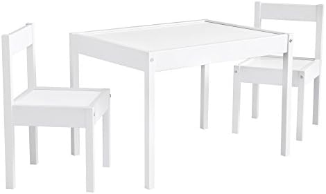 Комплект за детска маса и стол Baby Relax Хънтър от 3 теми, бяла (DA7501W)