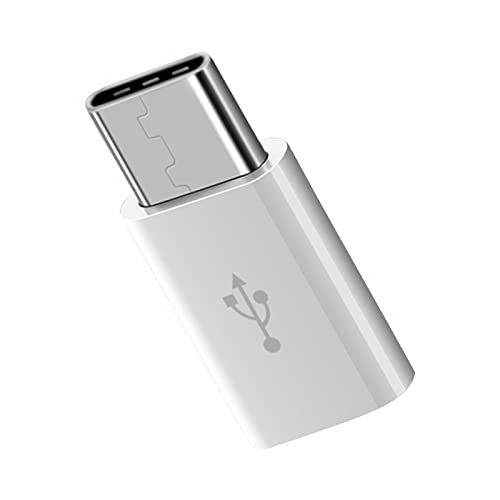 Адаптер Micro-Type C Micro USB TYPE C C клъстер конектор USB Конвертор 3.1 220 Включете адаптера 3 (бял, един размер)