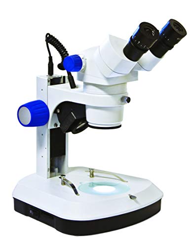 Цифров бинокъла на стереомикроскоп Walter Products QZ-300D5 с увеличение, окуляры WF10x, увеличаване на 6,6 x-50x, обектив с увеличение 0,66 x-5x, на горната и долната част на led светлини,