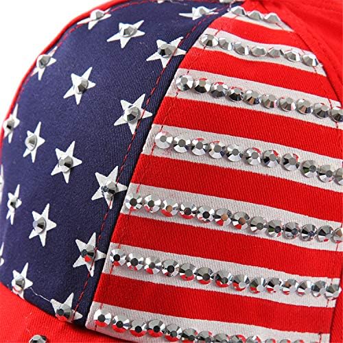 Американският Флаг, Бейзболна Шапка С Пайети, Флаг на САЩ, Блестяща от Деним, бейзболна шапка, САЩ, Лъскава Шапка, Мъжки И Дамски