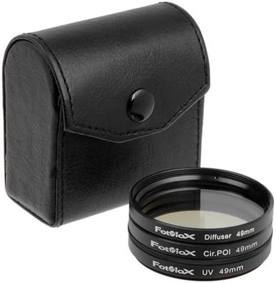 Комплект филтри Fotodiox, UV, кръгли издаде лицензия за същата дейност, меки лещи, 49 мм на обективи на Canon, Nikon, Sony,