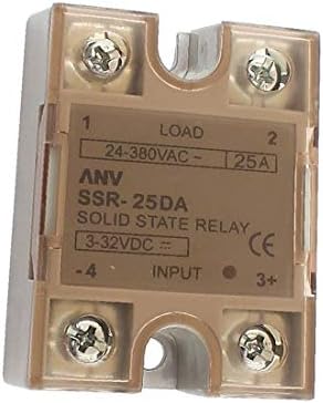 Solid state relay модул X-DREE ANV SSR-25DA DC-AC 25A 3-32 vdc/24-380 vac (Módulo de relé de estado ANV SSR-25DA DC-AC 25A 3-32 vdc