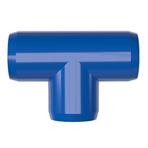 FORMUFIT F001TEE-BL-4 Чай от PVC, мебели, размер 1 инч, синьо (опаковка от 4 броя)
