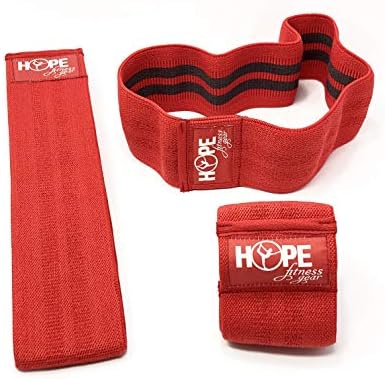 Hope Fitness Gear Плячката Band - Эспандер От Плътна Тъкан - Нескользящая Тренировочная лента