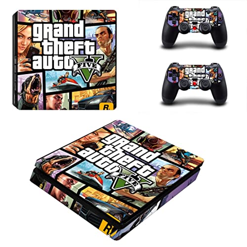 За PS4 ОБИЧАЙНАТА игра Grand GTA Theft And Auto Стикер на кожата PS4 или PS5 За конзолата PlayStation 4 или 5 и контролери