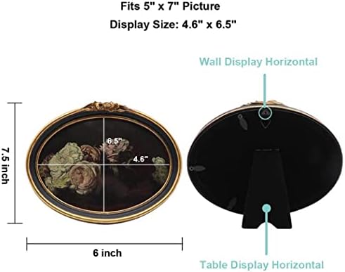 Реколта Овална Рамка за снимки CISOO 5x7, Антични Фоторамка, Декоративна Картина, Тенис на Дисплей, монтиран на стената