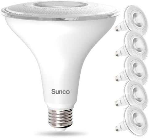 Sunco PAR38 Led Прожектор за улицата, Водоустойчив Ярка лампа с регулируема яркост, 13 W = 100 W, топло Бяла 3000 До 1050лм, на